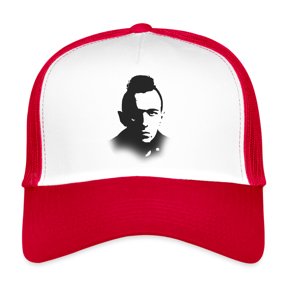 Stencil of Rebellion, Trucker Cap - vit/röd
