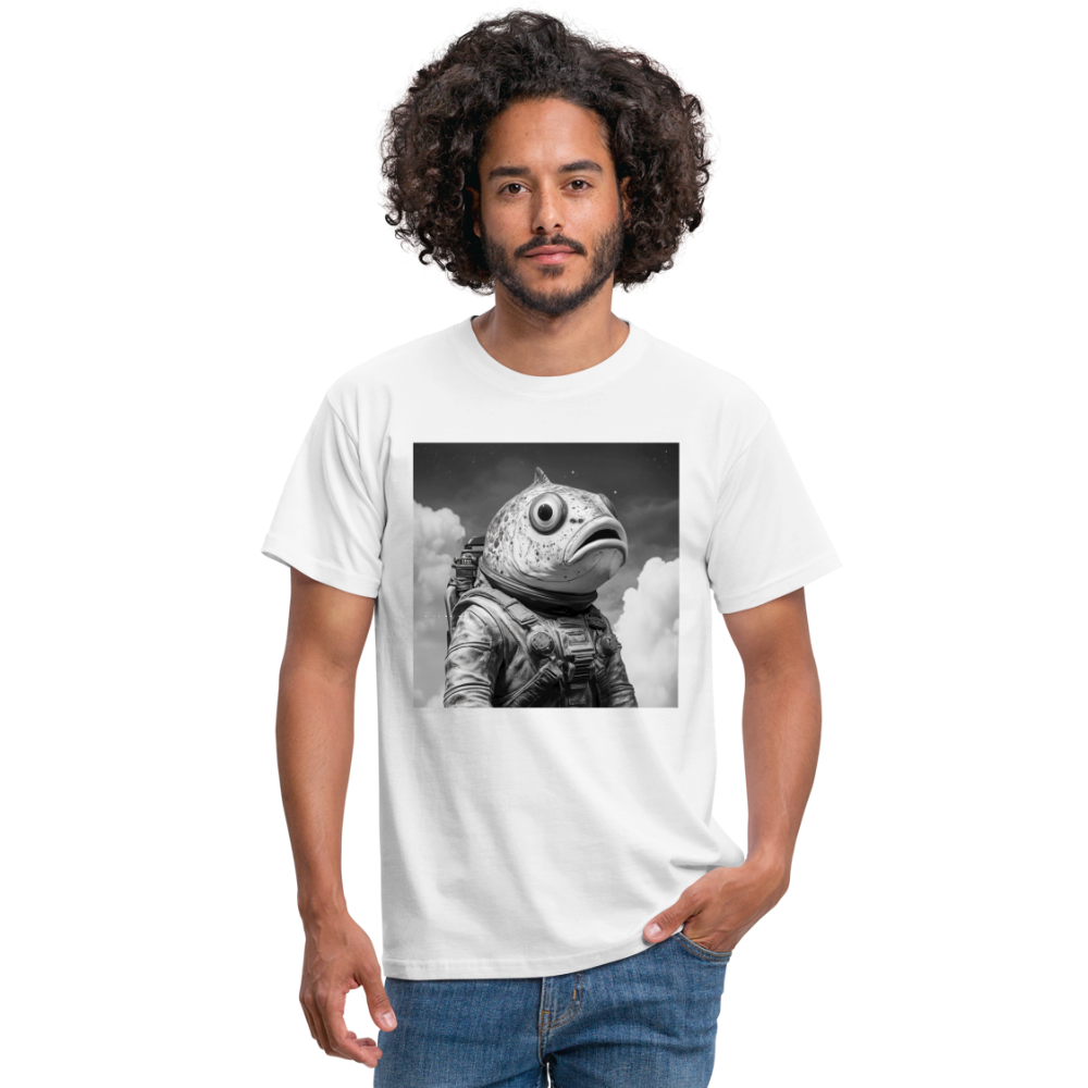 En ensam simtur i universum, T-shirt herr - vit