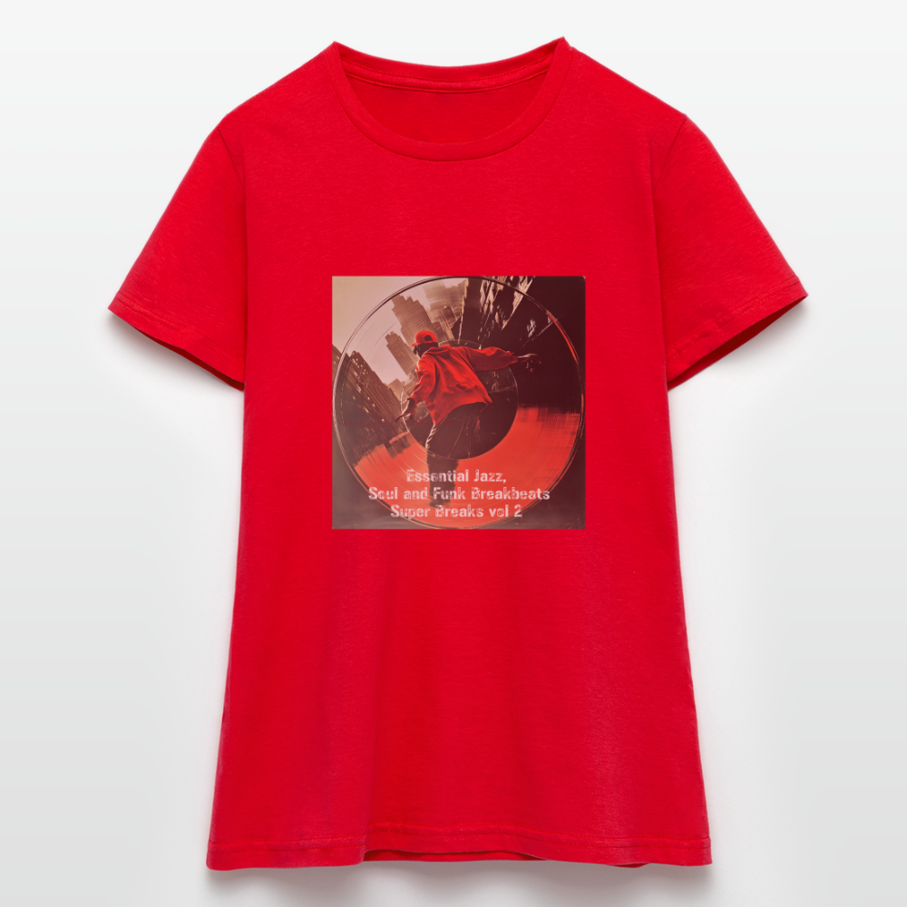 Super Breaks vol 2, T-shirt dam - röd
