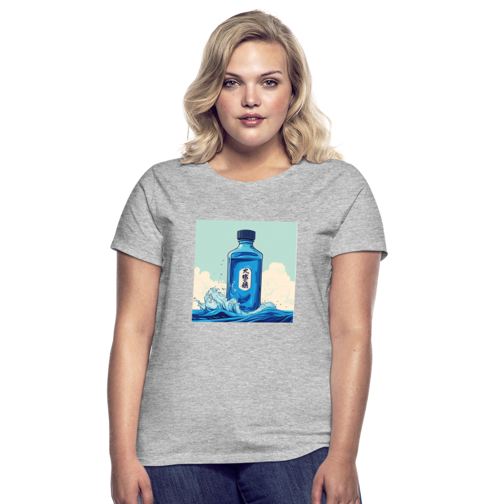I Blått och Tystnad, T-shirt dam - gråmelerad