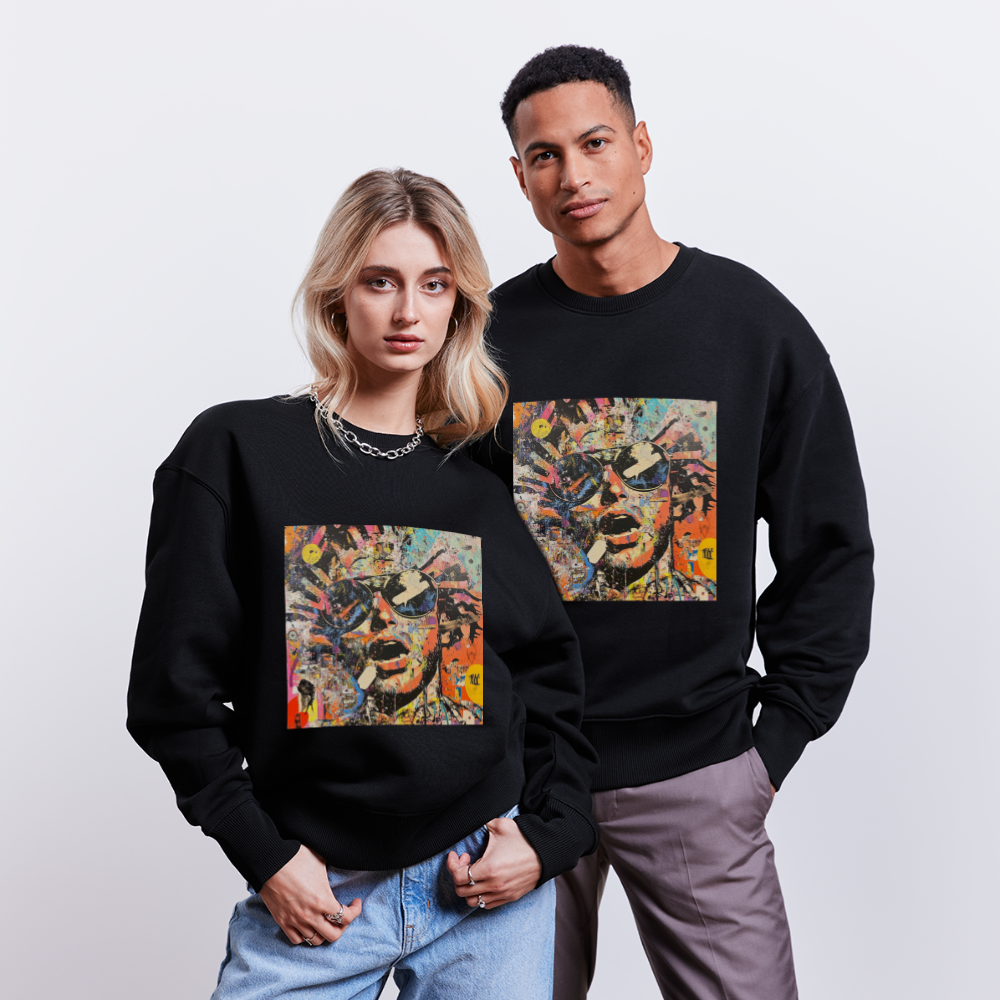 Cosmic Soul Groove, Ekologisk oversizetröja RADDER unisex från Stanley/Stella - svart