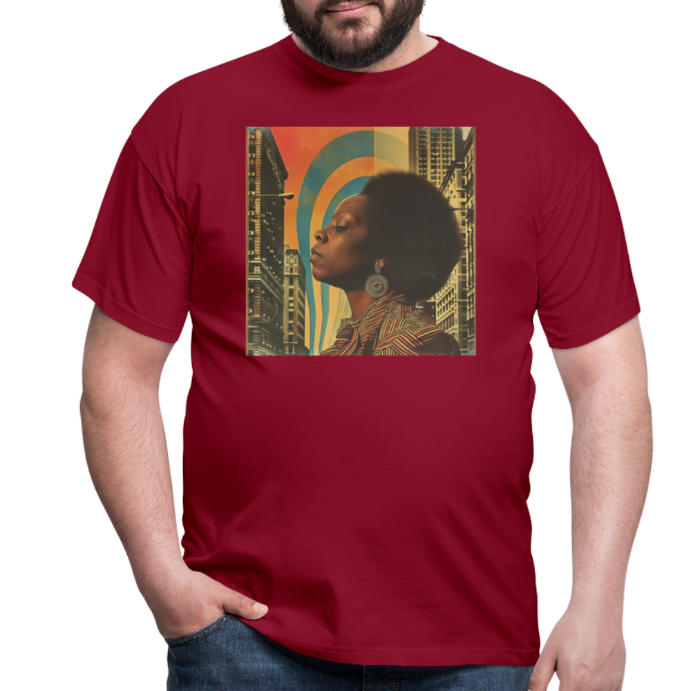 Jazz in the Moonlight, T-shirt herr - tegelröd