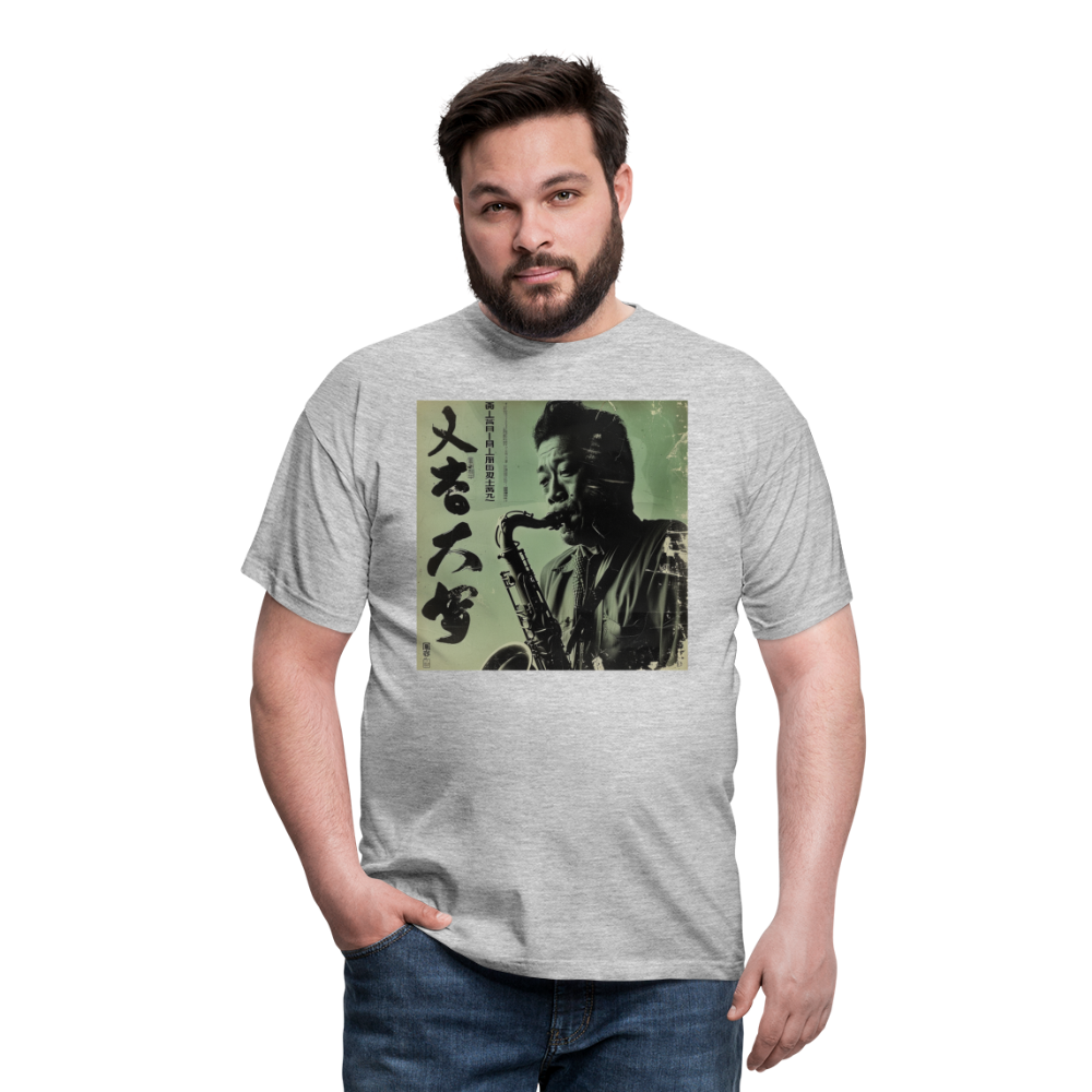 Live Mount Fuji Jazzcafé , T-shirt herr - gråmelerad