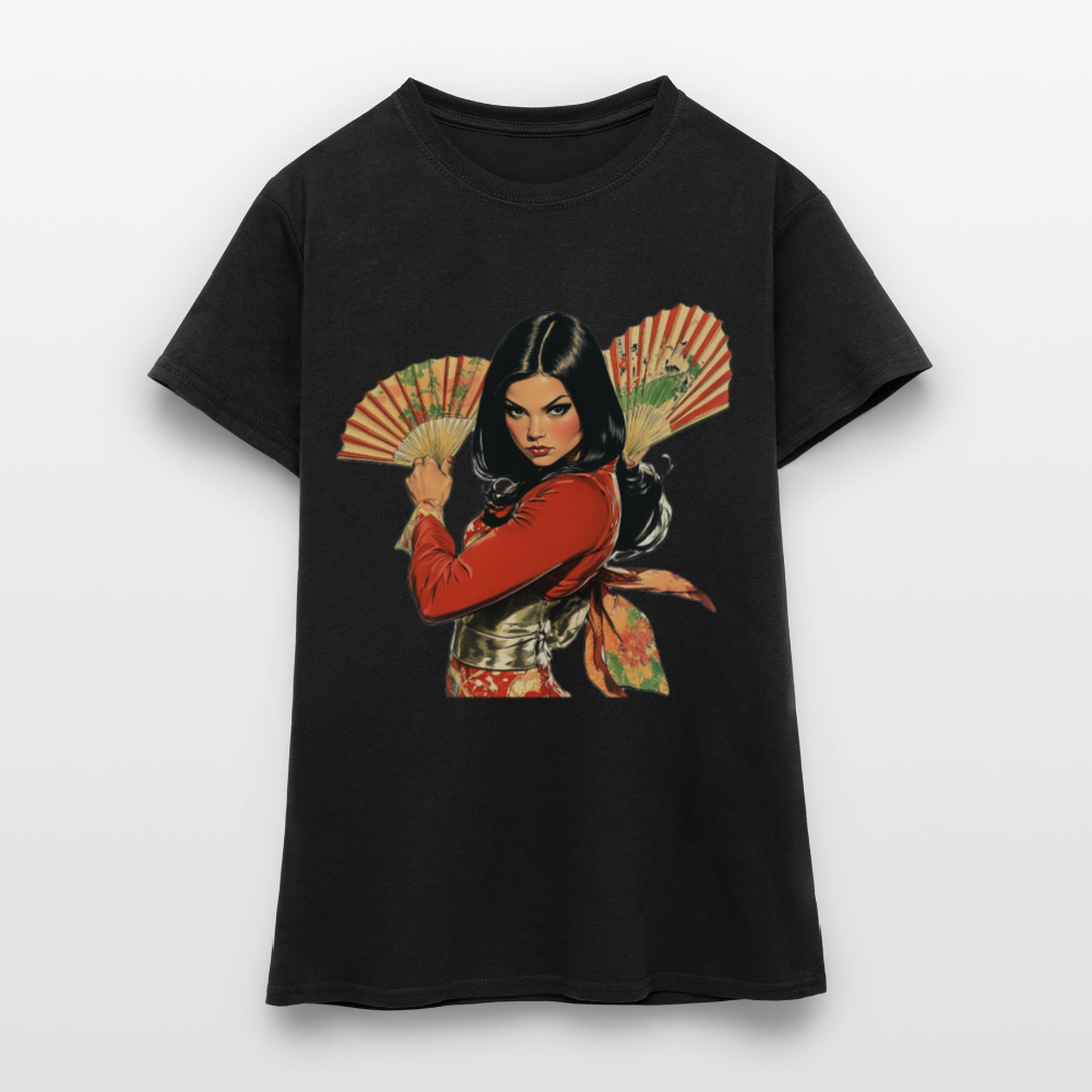 Dansen med Solfjädrar: Vindens krigare, T-shirt dam - svart