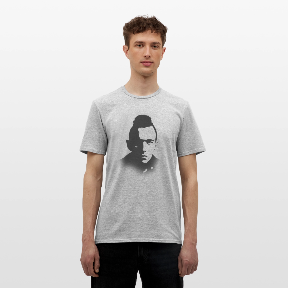 Stencil of Rebellion, T-shirt unisex - gråmelerad