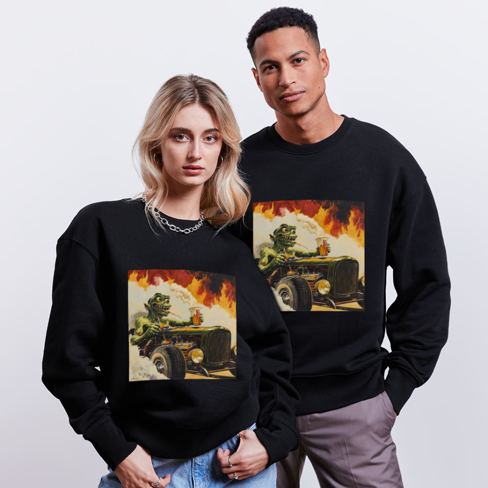 Ragg-Rex, Ekologisk oversizetröja RADDER unisex från Stanley/Stella - svart