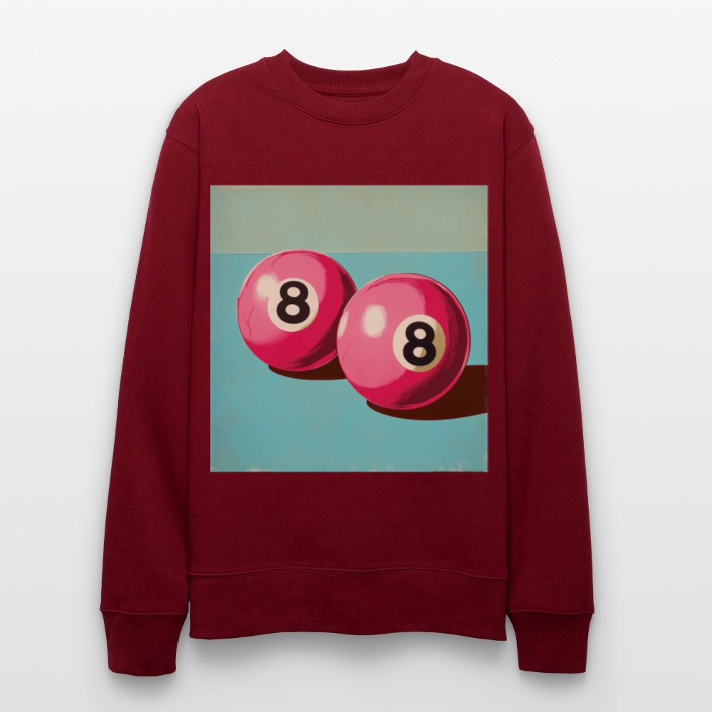 Rosa Rivaler, Ekologisk sweatshirt CHANGER unisex från Stanley/Stella - vinröd