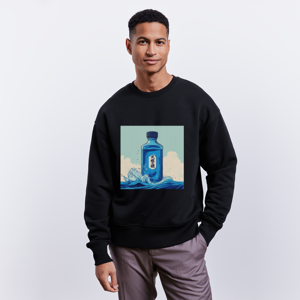 I Blått och Tystnad, Ekologisk oversizetröja RADDER unisex från Stanley/Stella - svart