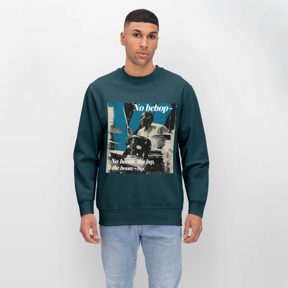 Push It Bebop, Ekologisk sweatshirt CHANGER unisex från Stanley/Stella - mörk petrol