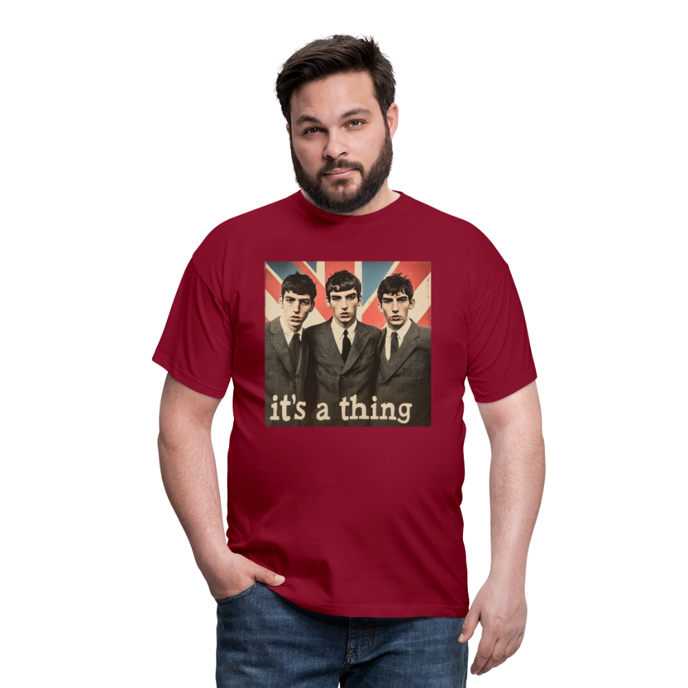 British, Bold & Unapologetic, T-shirt herr - tegelröd