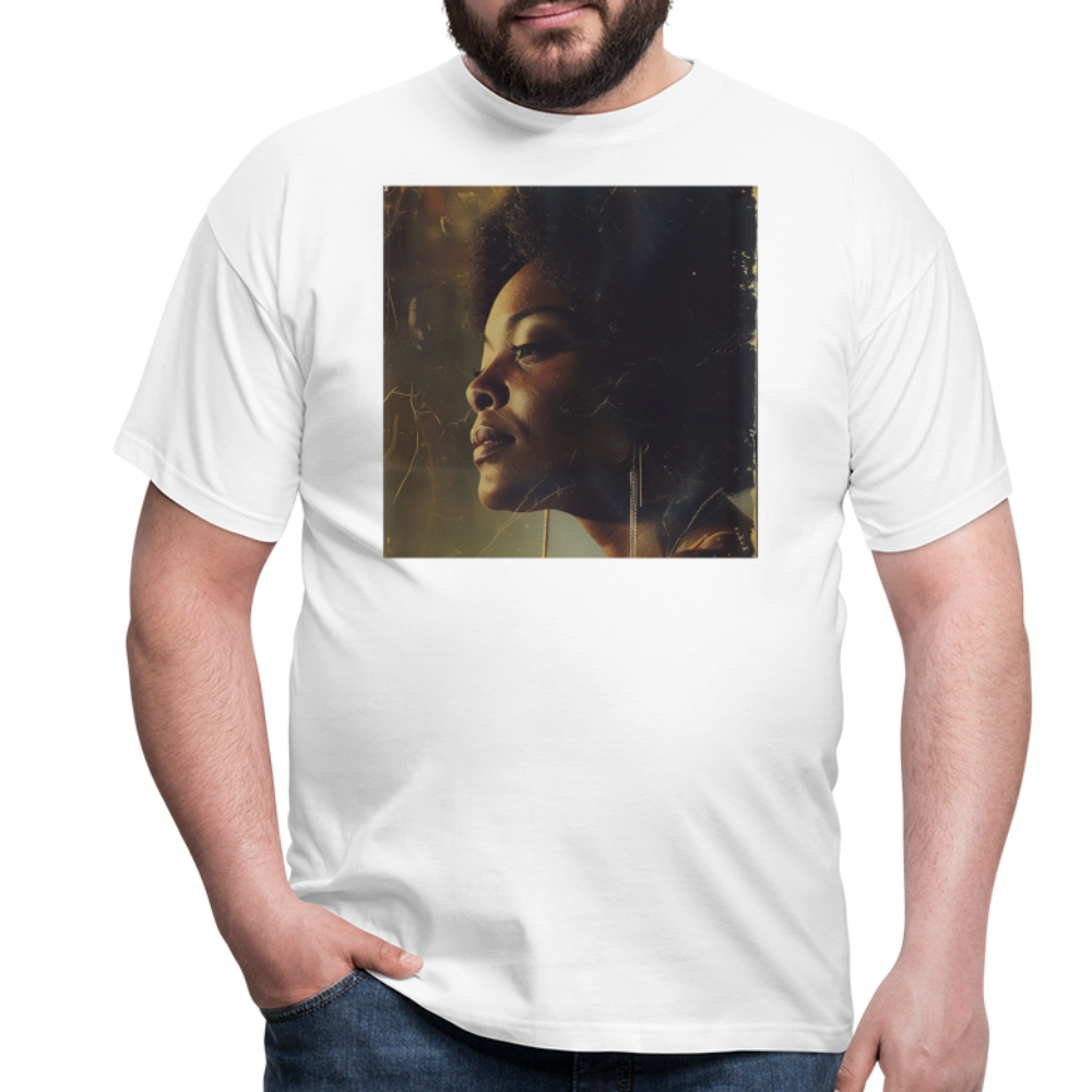 Echoes of Blue, T-shirt herr - vit