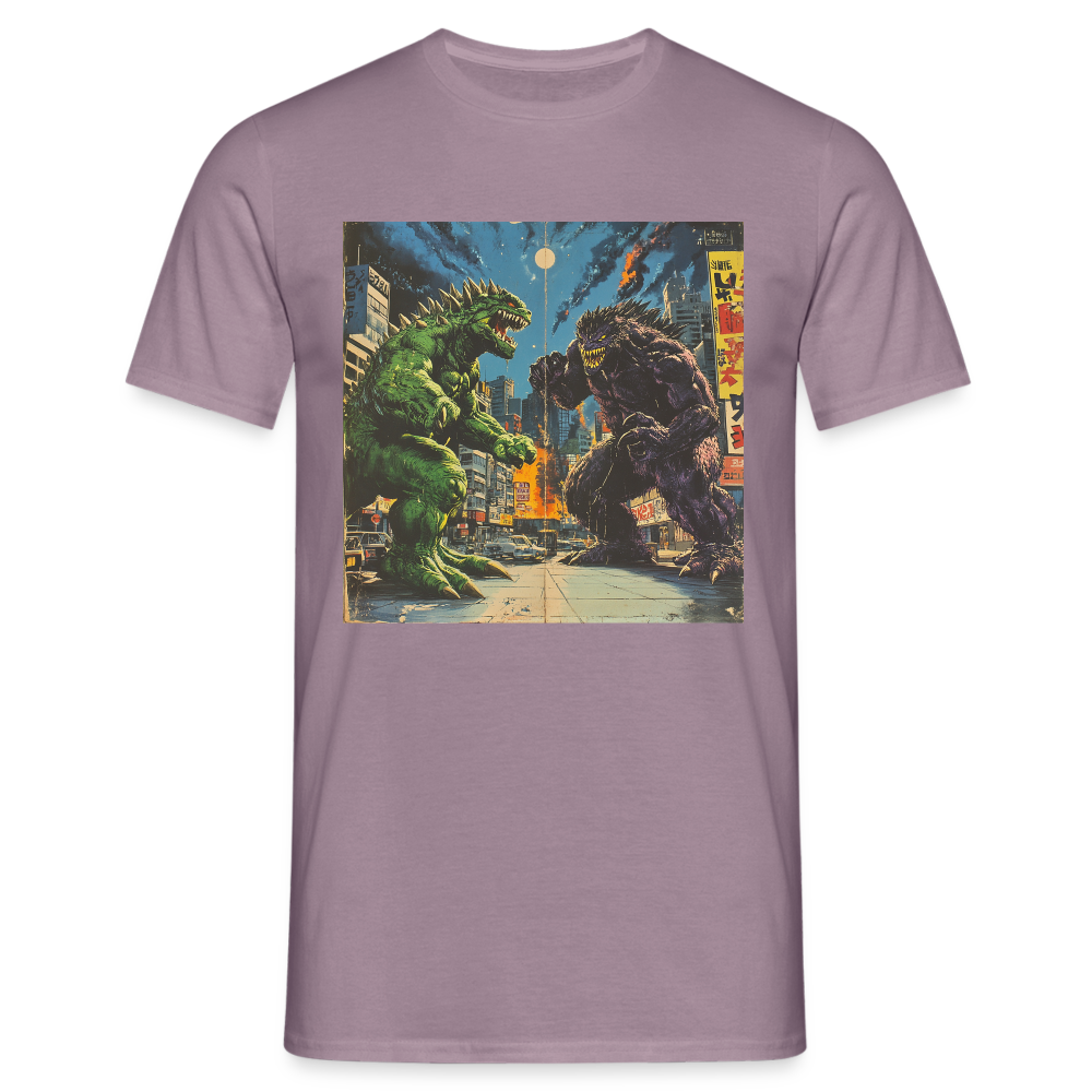 Kampen vid Solnedgången, T-shirt herr - lilagrå