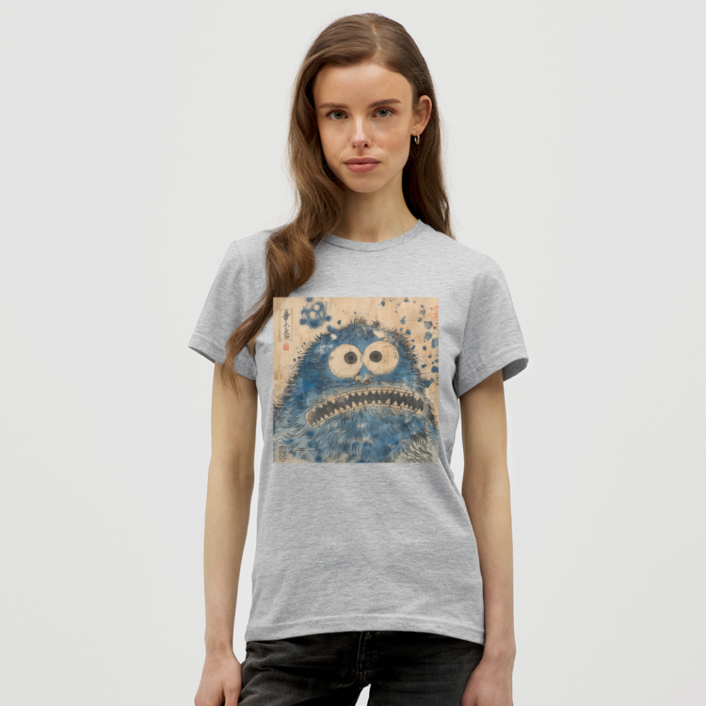 Uramiko ramlar i vattnet, T-shirt dam - gråmelerad