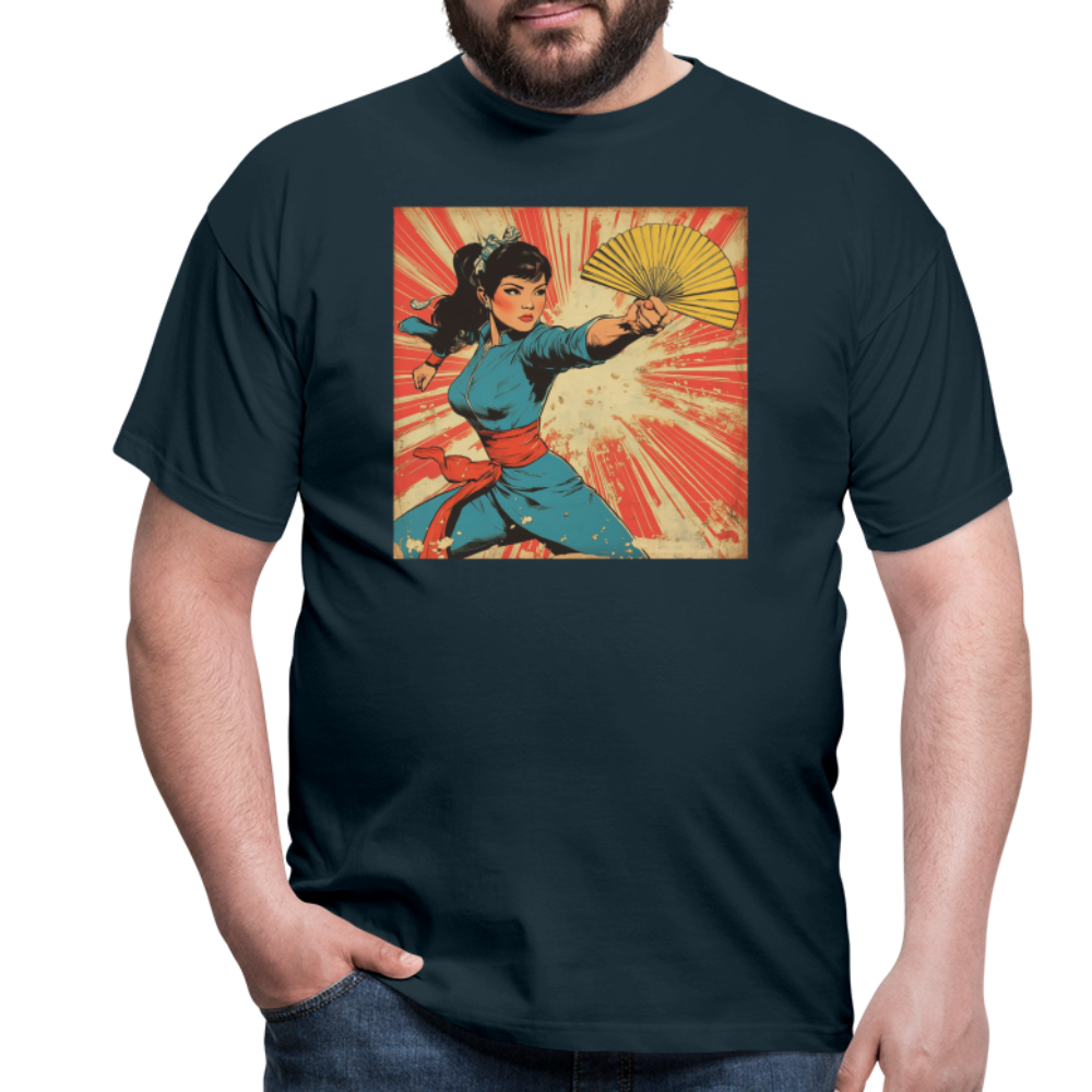 Solfjädern, T-shirt herr - marinblå