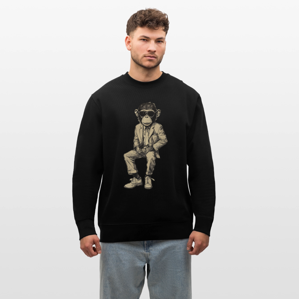 Mod Monkey, Ekologisk sweatshirt CHANGER unisex från Stanley/Stella - svart