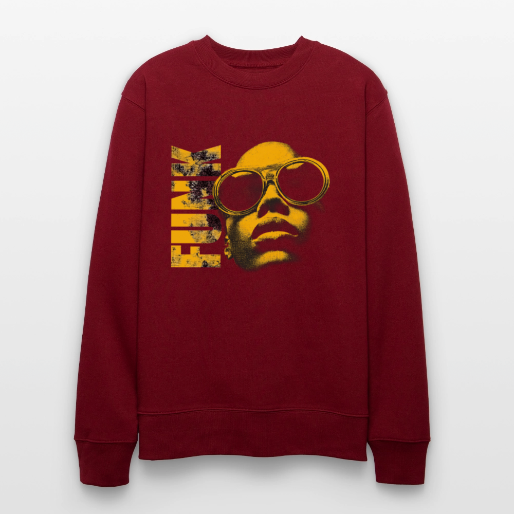 Funk Eternal, Ekologisk sweatshirt CHANGER unisex från Stanley/Stella - vinröd