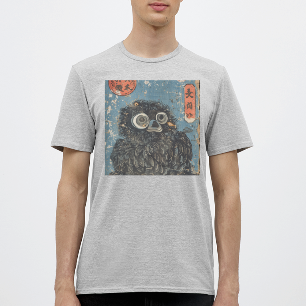 Denimiko, T-shirt herr - gråmelerad