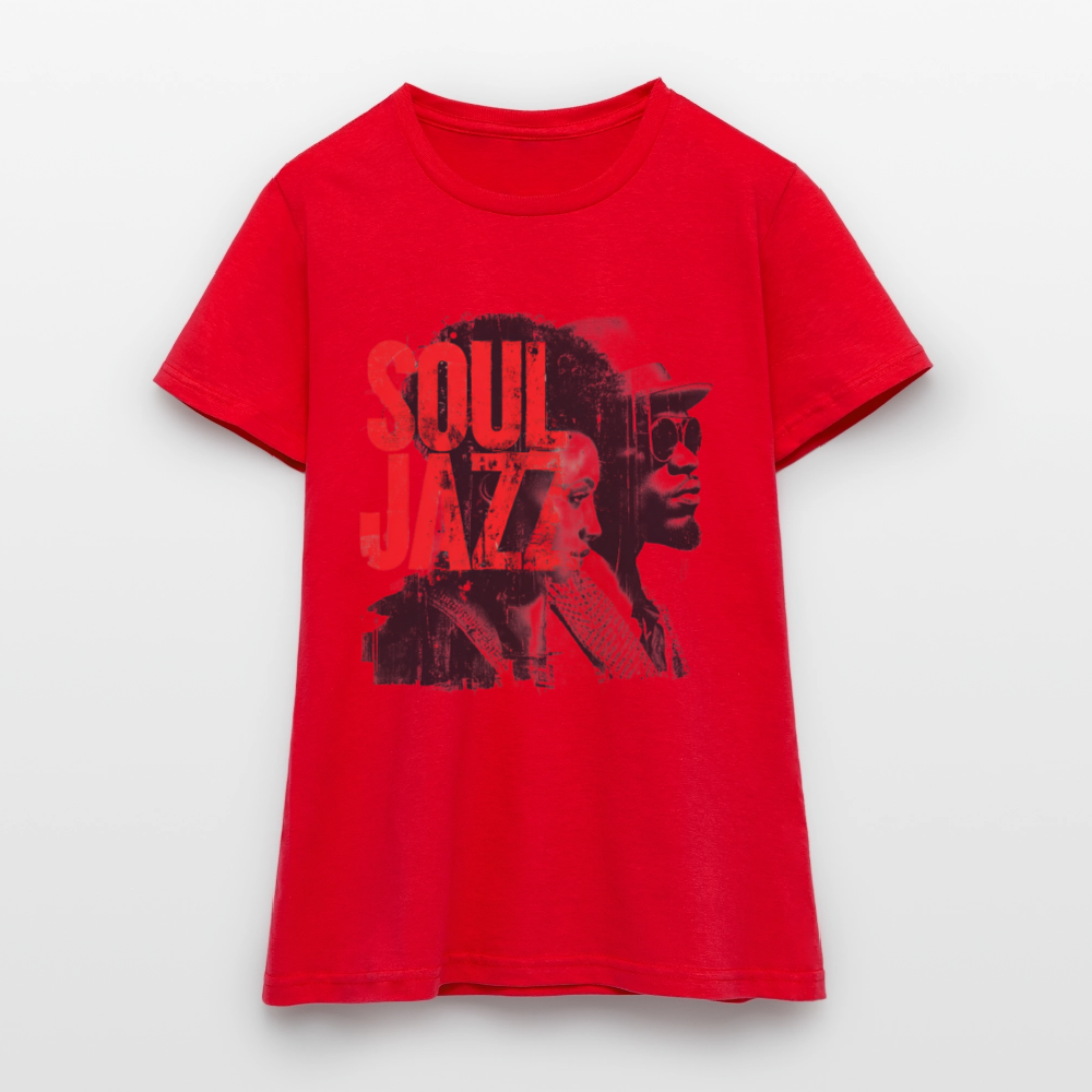 The Essence of Soul Jazz, T-shirt dam - röd