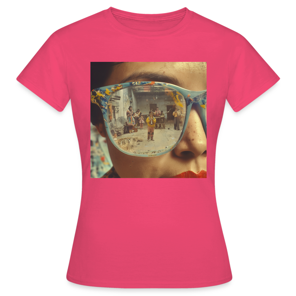 Reflektioner av Anderna, T-shirt dam - azalea