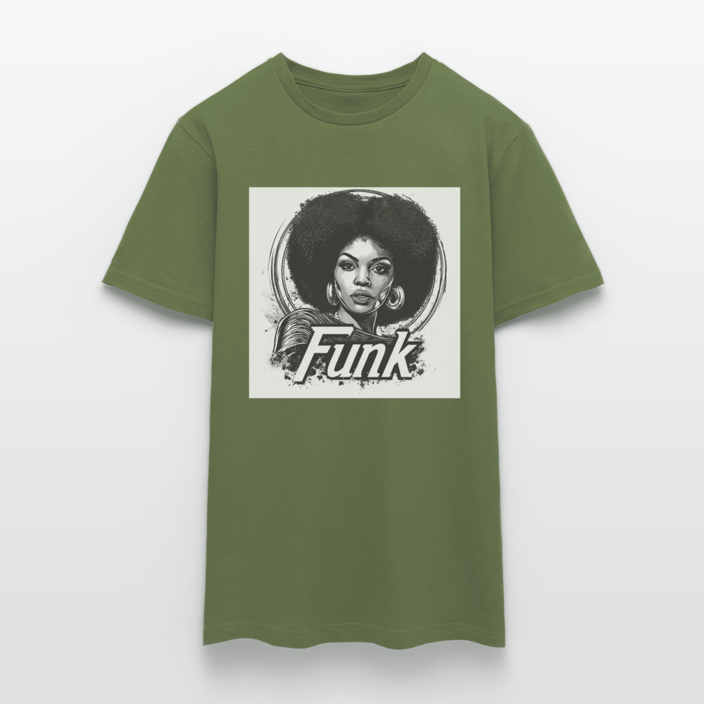 Funk Queen: Power in Motion, T-shirt herr - Militärgrön