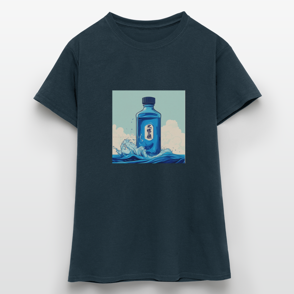 I Blått och Tystnad, T-shirt dam - marinblå