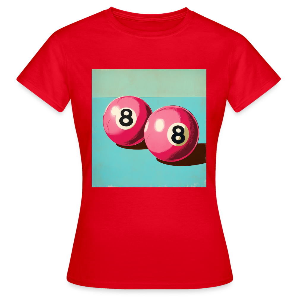 Rosa Rivaler, T-shirt dam - röd
