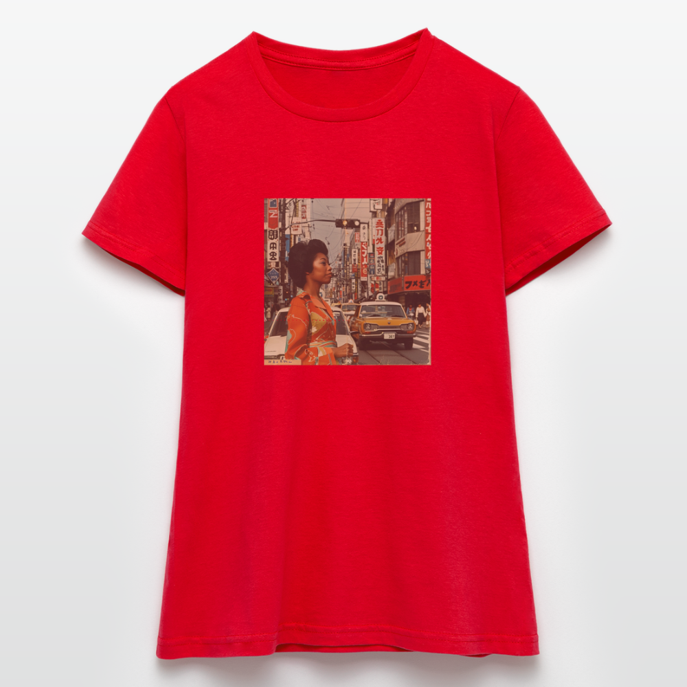 Yumi Sakamoto, T-shirt dam - röd