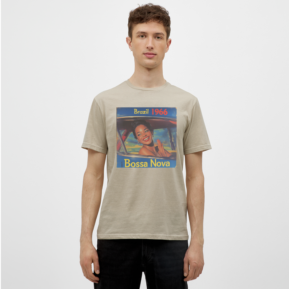 Isabela Costa, brazil 1966, T-shirt herr - sandbeige
