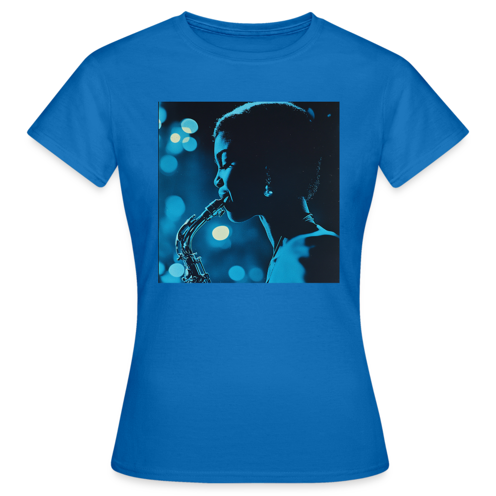 Blå toner i skymningen, T-shirt dam - royalblå