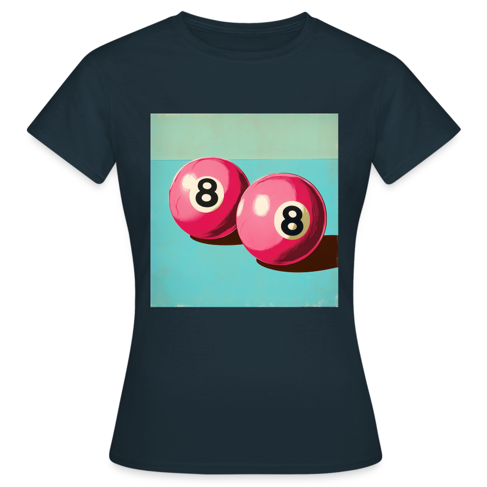 Rosa Rivaler, T-shirt dam - marinblå