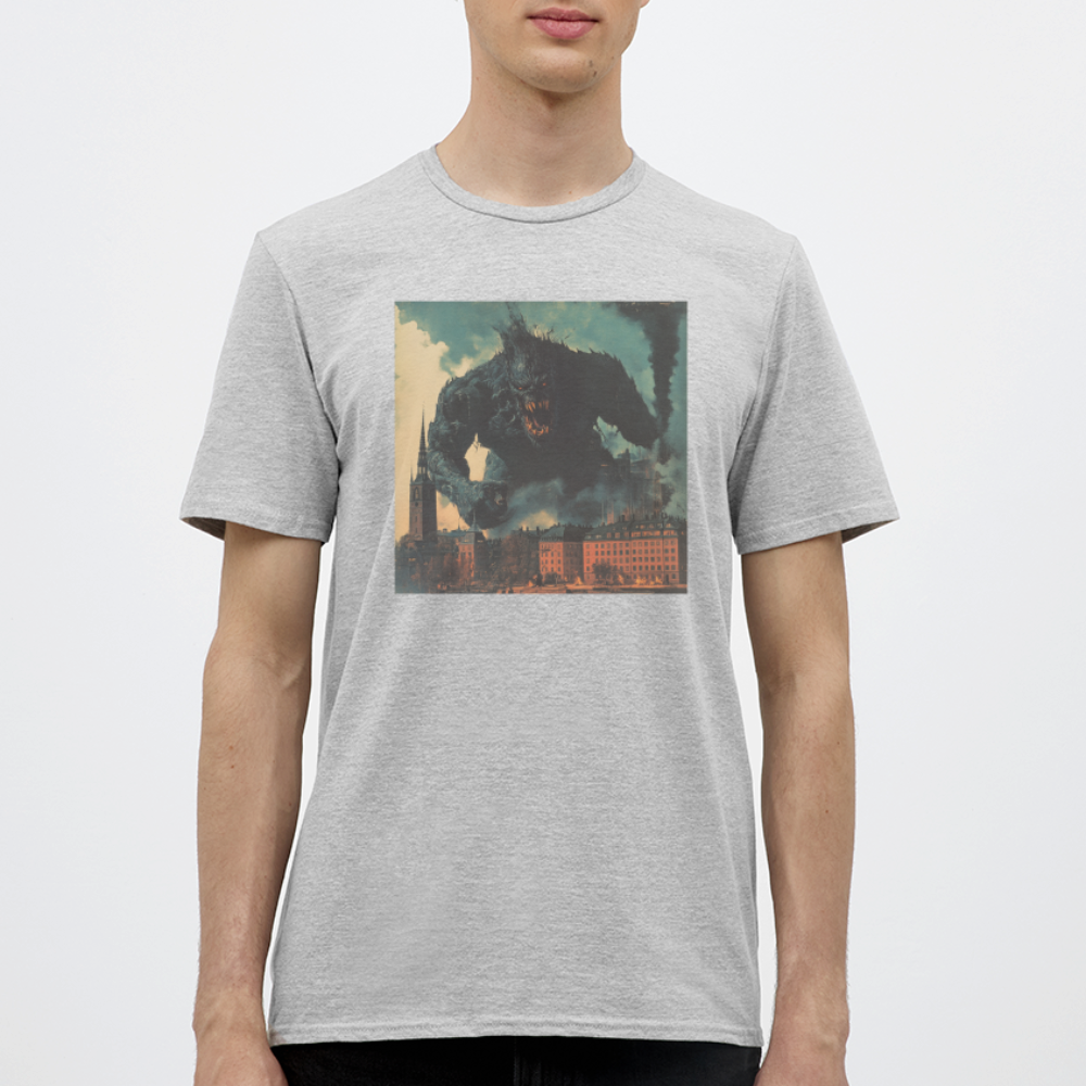 Helvetesstorm över Staden, T-shirt herr - gråmelerad