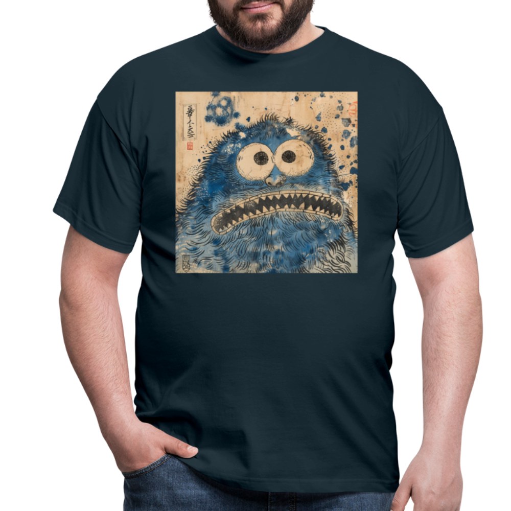 Uramiko ramlar i floden, T-shirt herr - marinblå