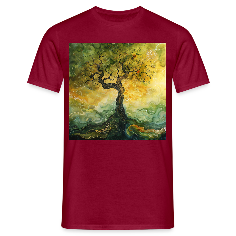 Trädets visdom, T-shirt herr - tegelröd