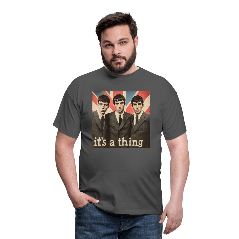 British, Bold & Unapologetic, T-shirt herr - kolgrå