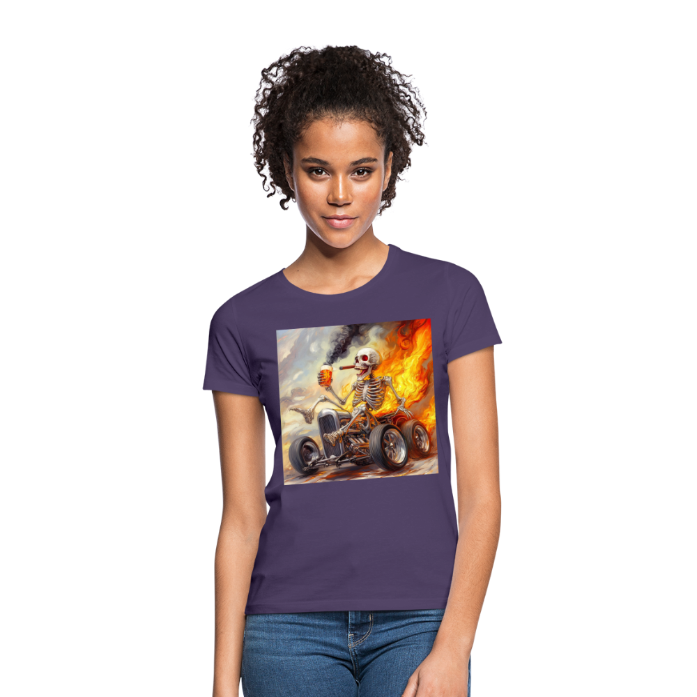 Knekta Krash, T-shirt dam - mörklila