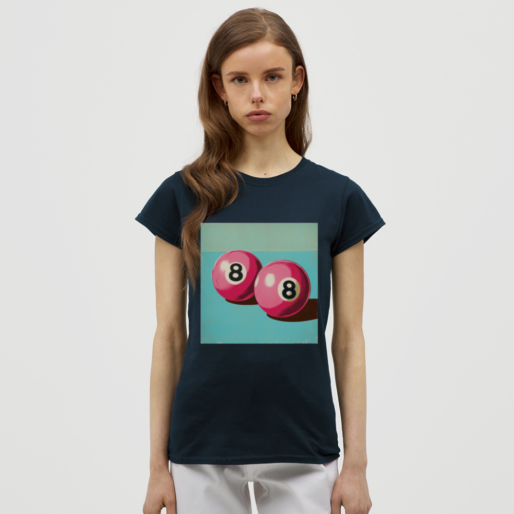 Rosa Rivaler, T-shirt dam - marinblå