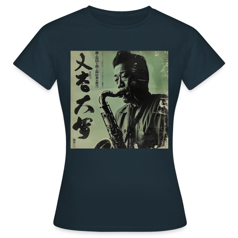 Live Mount Fuji Jazzcafé , T-shirt dam - marinblå