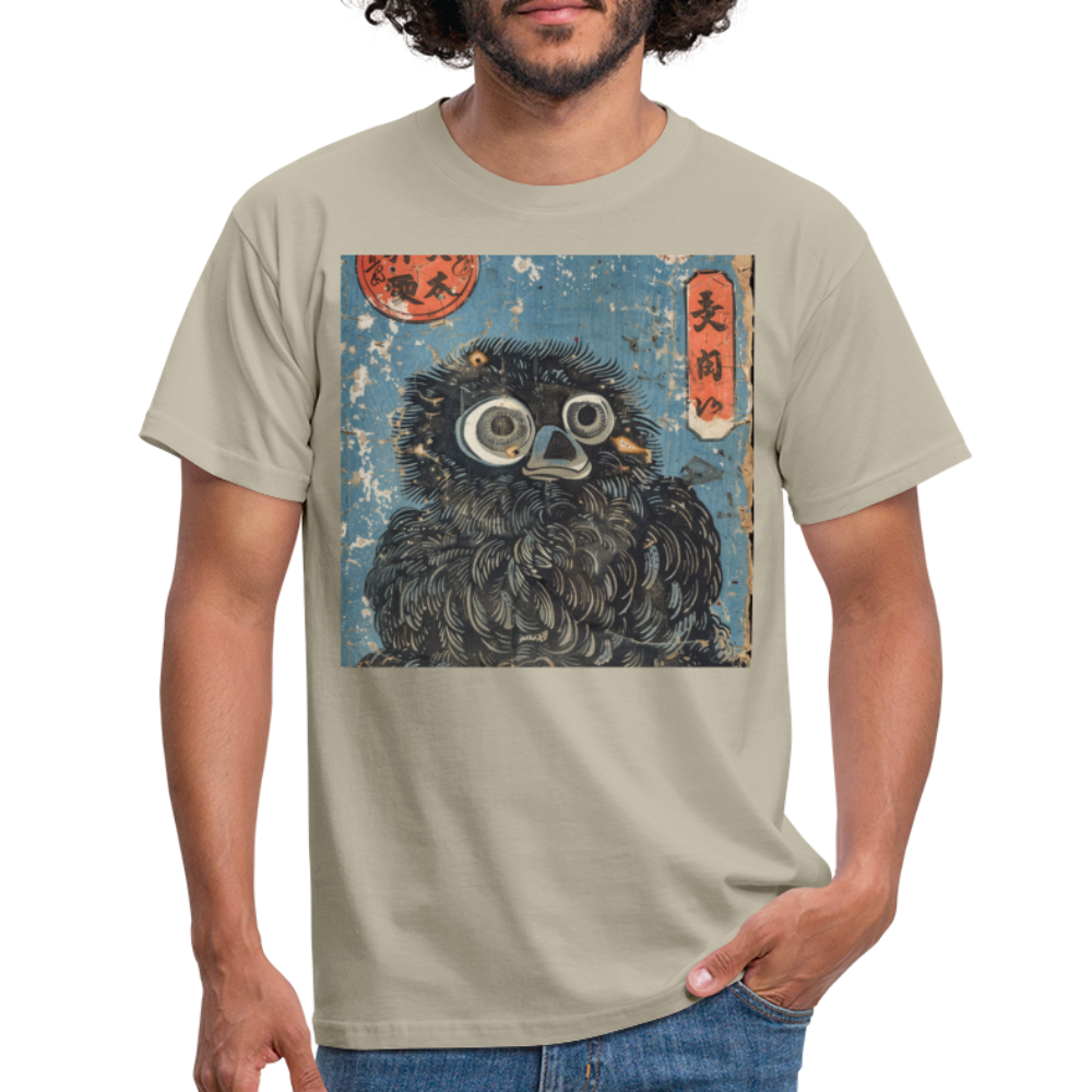 Denimiko, T-shirt herr - sandbeige