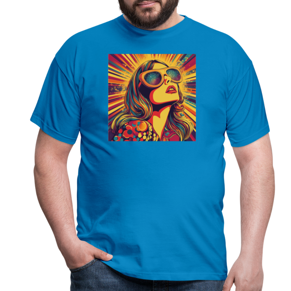 Disco Fever, T-shirt herr - kungsblå