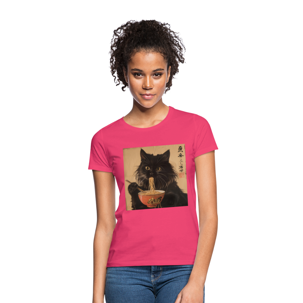 Kejsarens Katt och Ramens Hemlighet, T-shirt dam - azalea