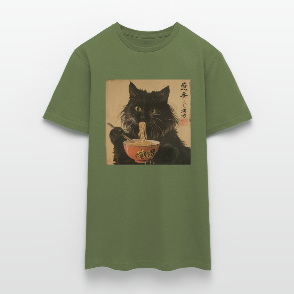 Kejsarens Katt och Ramens Hemlighet, T-shirt herr - Militärgrön