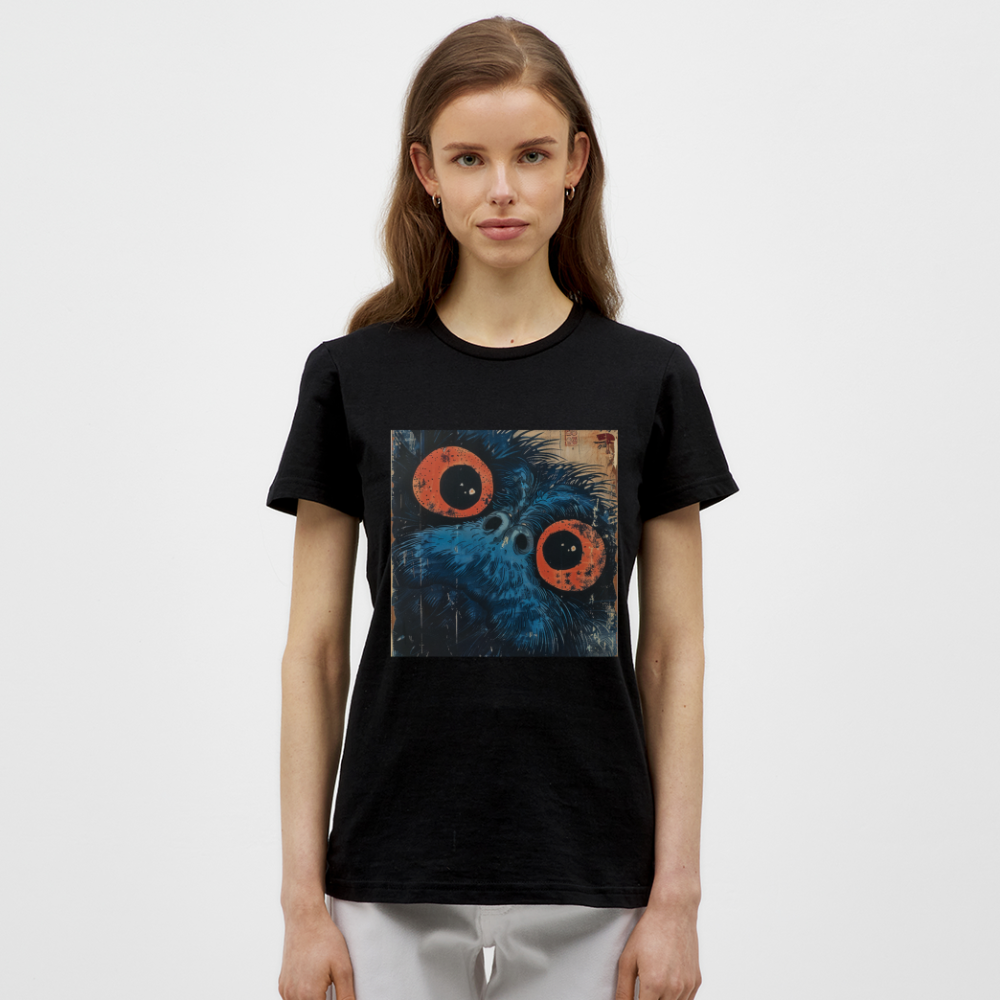 Den blå vännen, T-shirt dam - svart