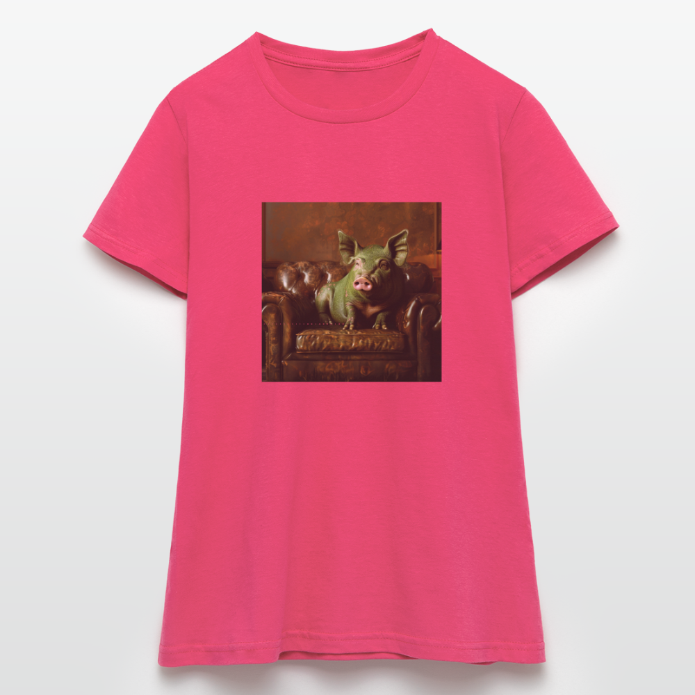 Grön Elegans, T-shirt dam - azalea