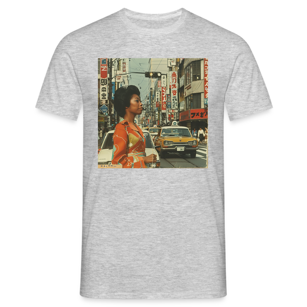 Yumi Sakamoto, T-shirt herr - gråmelerad