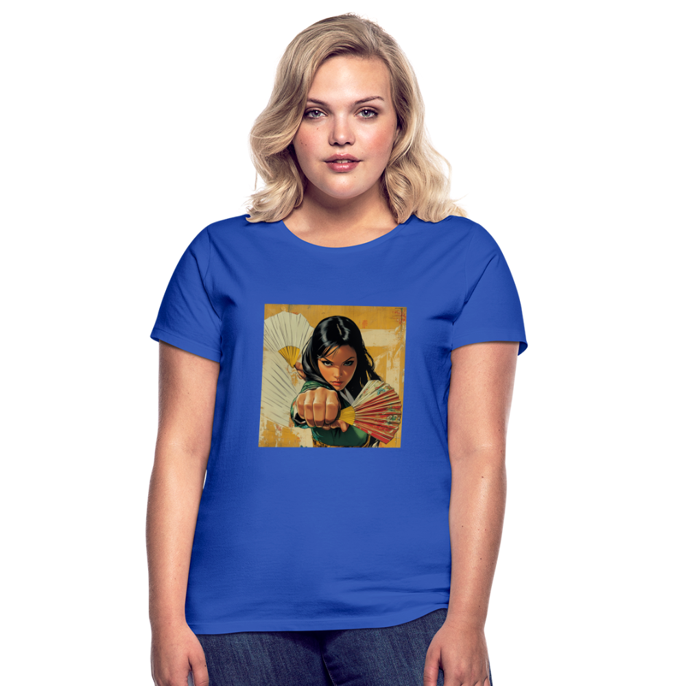 Blå Lotus , T-shirt dam - royalblå