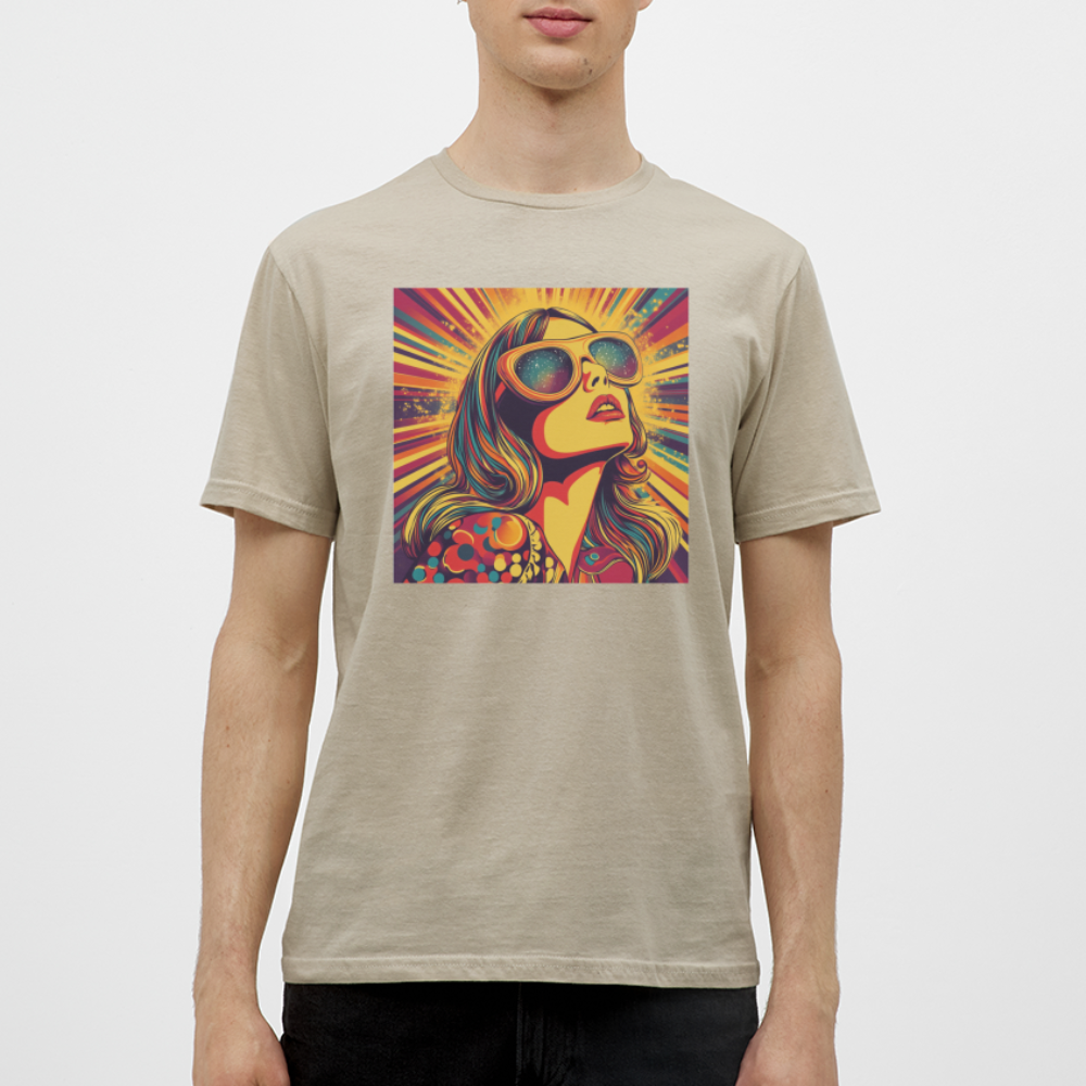 Disco Fever, T-shirt herr - sandbeige