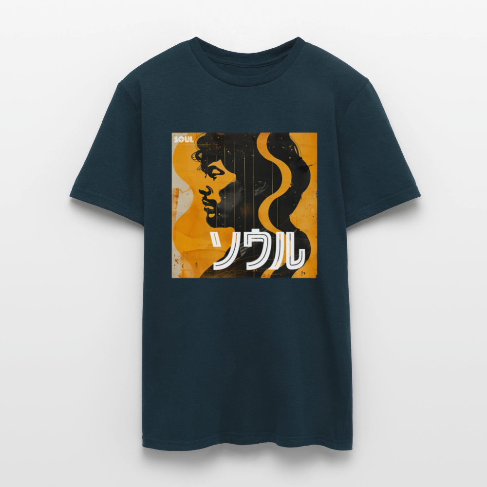 Nippon Grooves, T-shirt unisex - marinblå