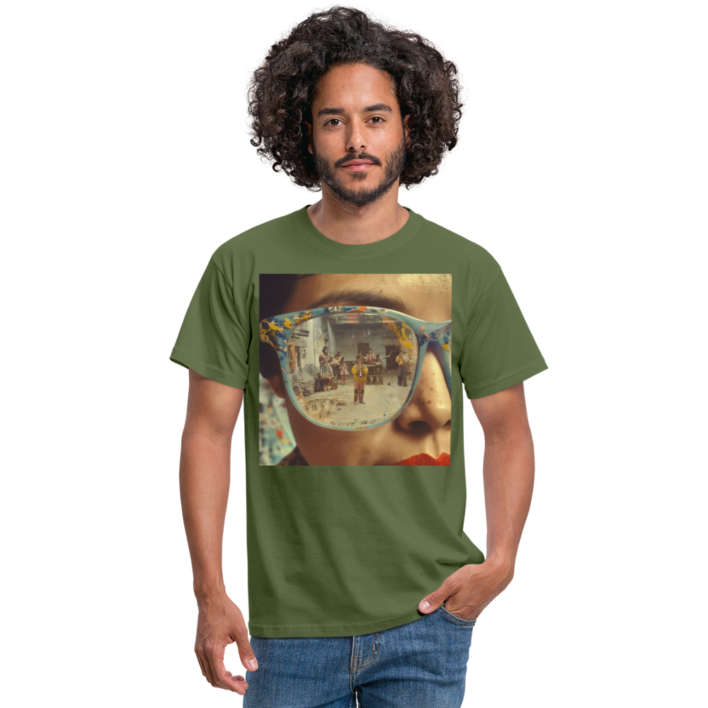 Reflektioner av Anderna, T-shirt herr - Militärgrön