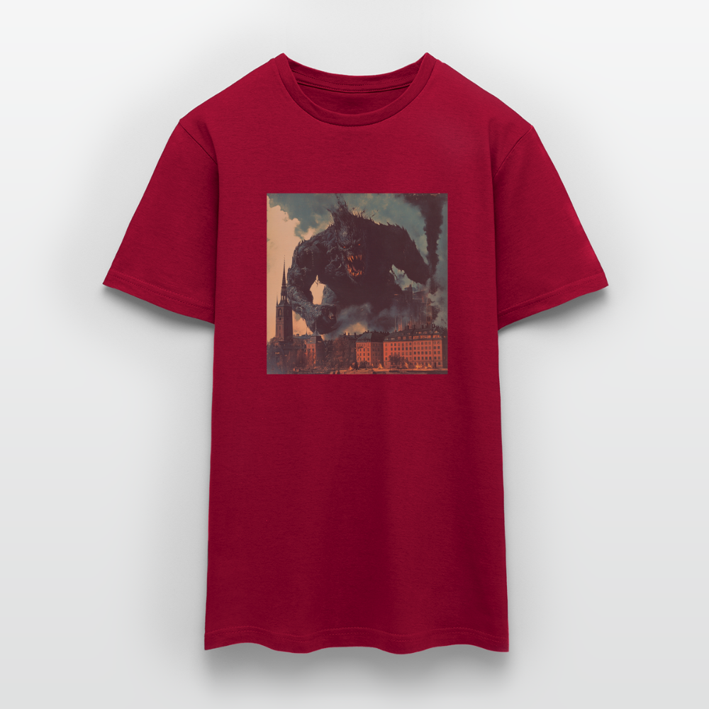 Helvetesstorm över Staden, T-shirt herr - tegelröd