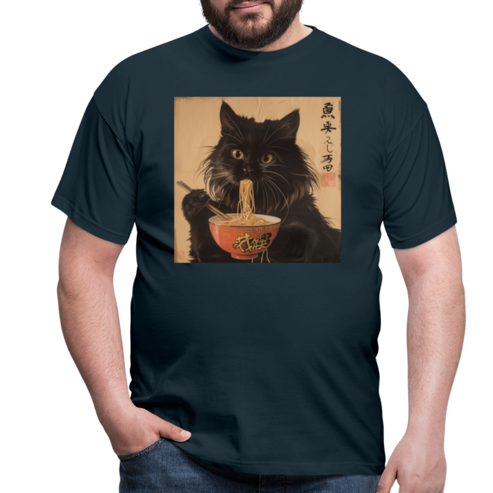 Kejsarens Katt och Ramens Hemlighet, T-shirt herr - marinblå